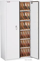Fire Resistant - Double door storage cabinet with letter end tab inserts - 72"H